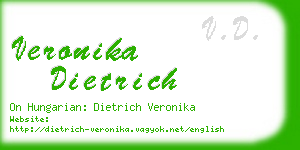 veronika dietrich business card